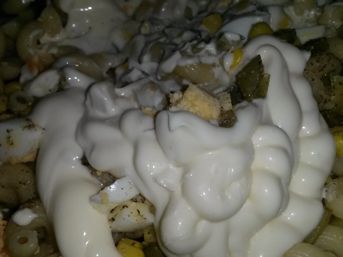 Ganz einfacher Nudelsalat zu Wiener  Würstchen - Rezept - Bild Nr. 6194