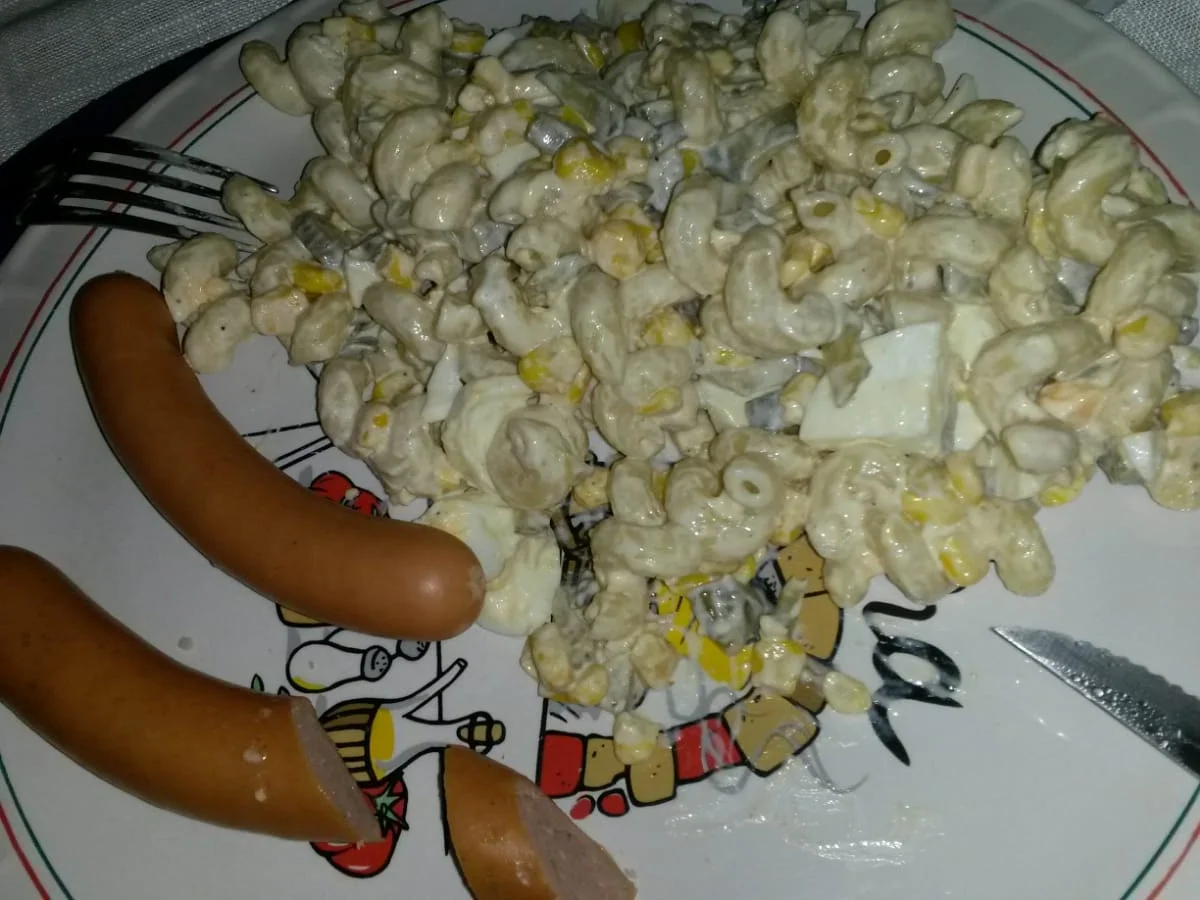 Ganz einfacher Nudelsalat zu Wiener  Würstchen - Rezept - Bild Nr. 6195