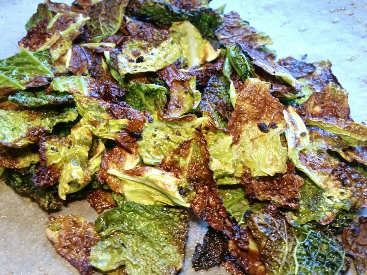 Wirsing-Chips zum Knabbern - Rezept - Bild Nr. 6191