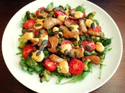 Brokkoli-Salat mit Pilzen und rauchigem Paprika-Nuss Dressing - Rezept - Bild Nr. 6192