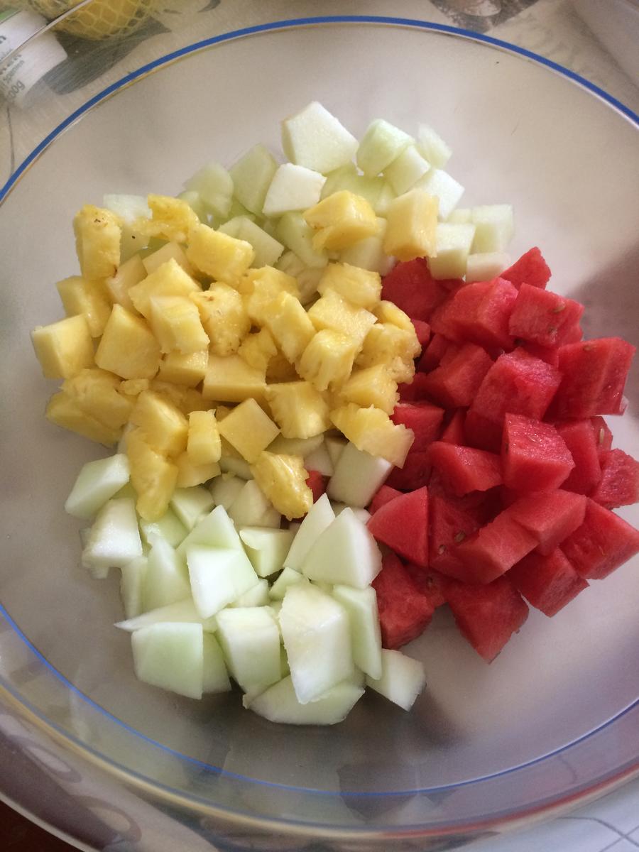 3er Melonen-Salat für heiße Tage - Rezept - Bild Nr. 6198