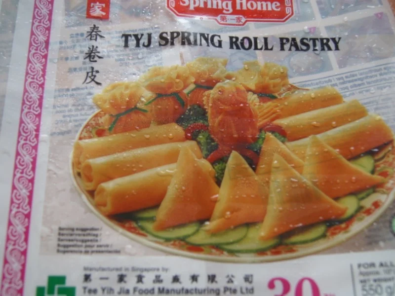 Rezept: Frühlingsrollen mit Rindermett, Weißkohl, Sprossen und Paprika Bild Nr. 6205 Frühlingsrollen mit Rindermett, Weißkohl, Sprossen und Paprika - Rezept - Bild Nr. 6205