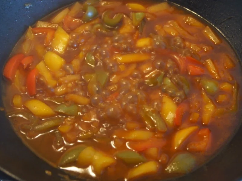 Hühnerbrustfilet süß-sauer mit Basmatireis - Rezept - Bild Nr. 4