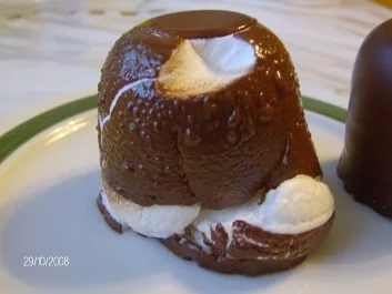 Aufgeblähter Schoko-Kuß - Rezept