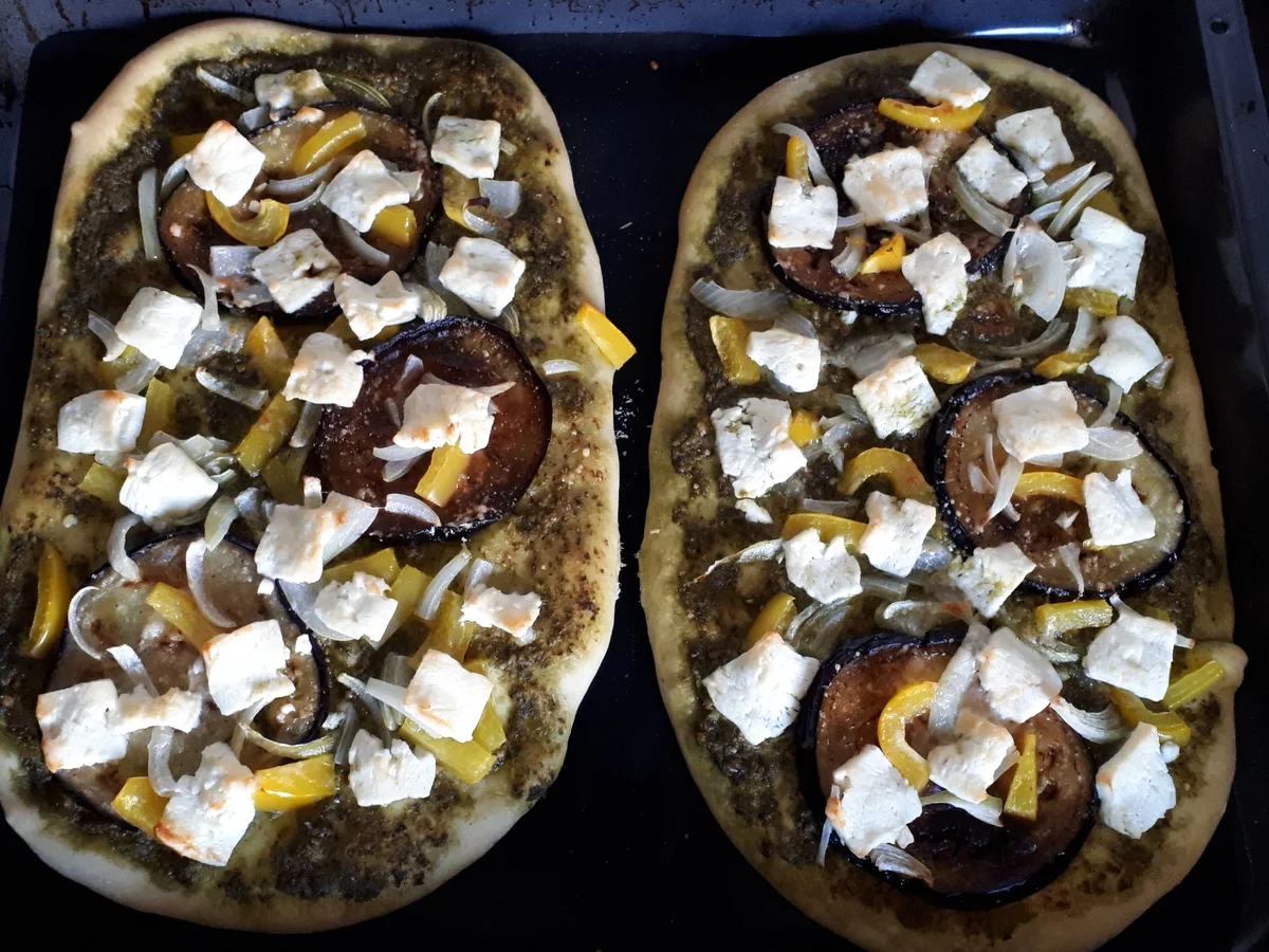 Gemüsefladen mit Pesto - Rezept - Bild Nr. 3