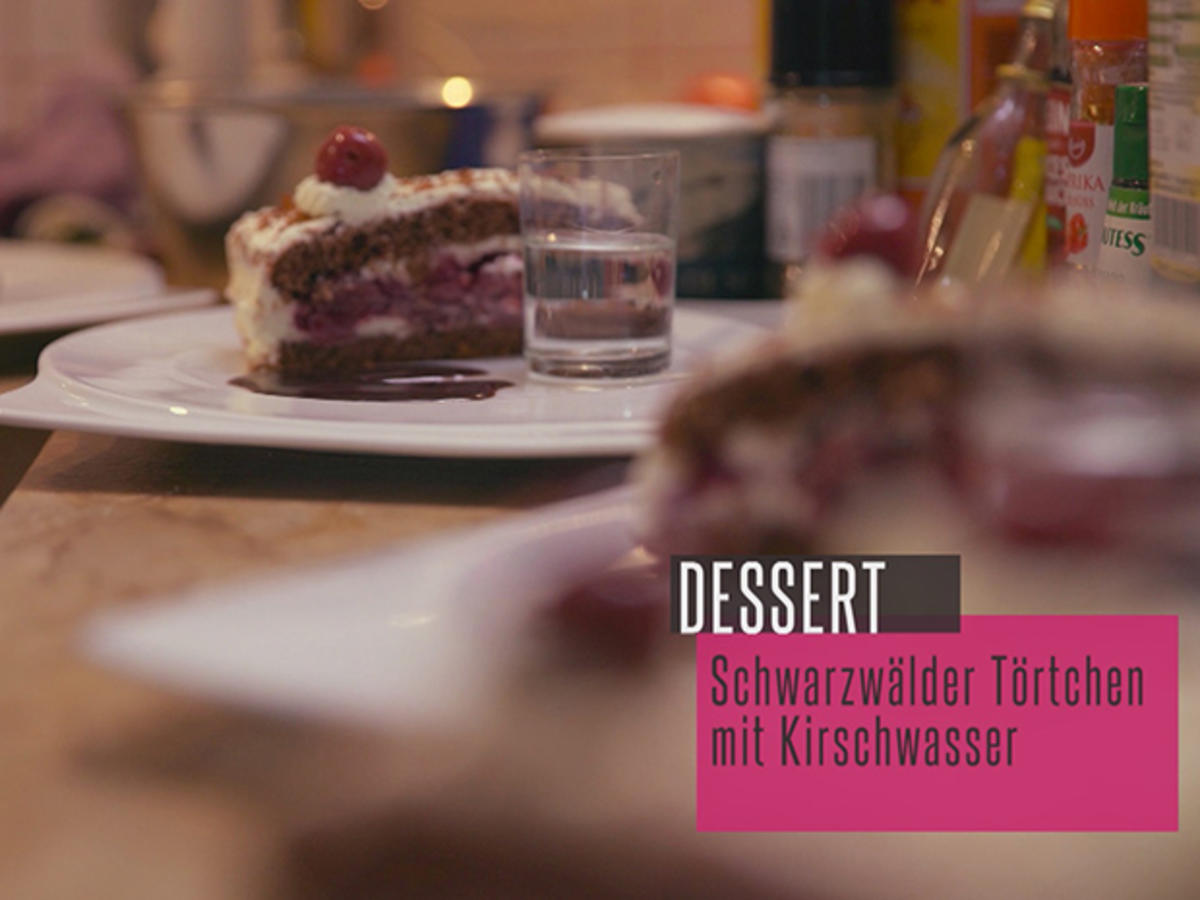 Schwarzwälder Kirschtörtchen und Kirschwässerle - Rezept By Das
perfekte Dinner