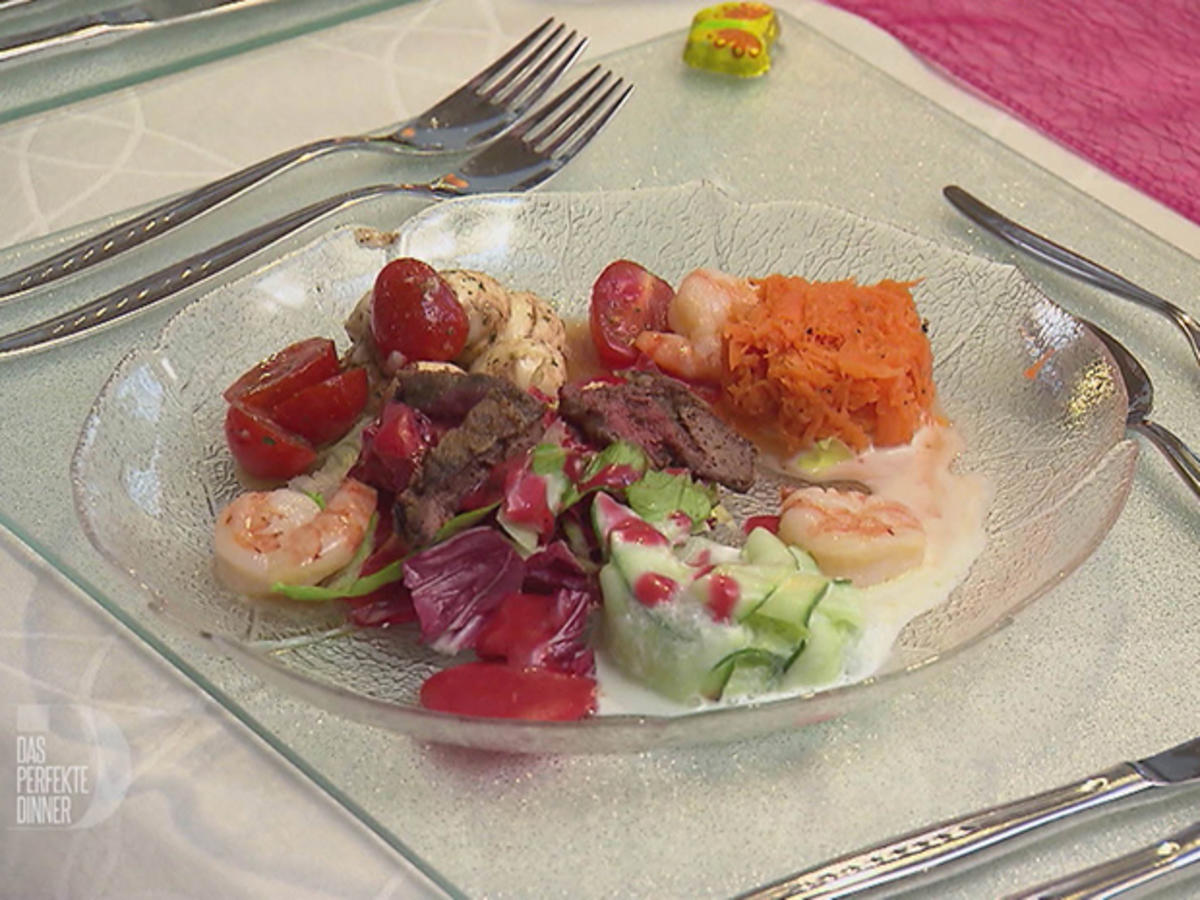 Salatplatte à la Adrian mit frischem Baguette - Rezept - Bild Nr. 3