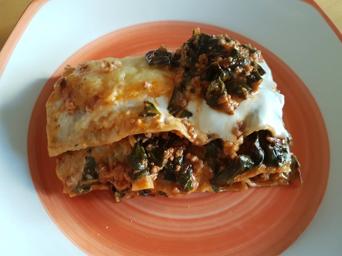 Rezept: Mangold-Hack-Lasagne Bild Nr. 6223 Mangold-Hack-Lasagne - Rezept - Bild Nr. 6223