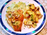 Seelachsfilet mit Bratkartoffeln - Rezept - Bild Nr. 6222