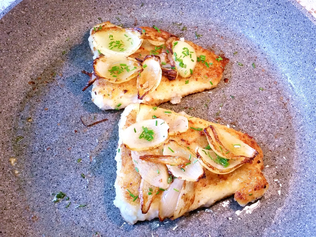 Seelachsfilet mit Bratkartoffeln - Rezept - Bild Nr. 6226