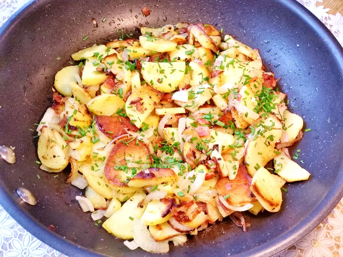 Seelachsfilet mit Bratkartoffeln - Rezept - Bild Nr. 6227