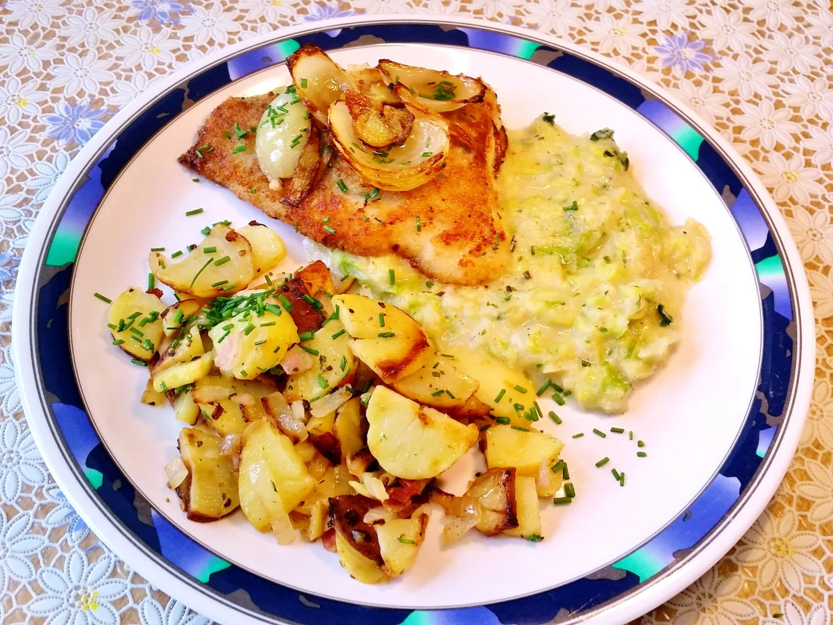 Seelachsfilet mit Bratkartoffeln - Rezept - Bild Nr. 6228