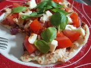 Fladen mit Tomate Mozarella - ein schnelles Sommerrezept - Rezept - Bild Nr. 2