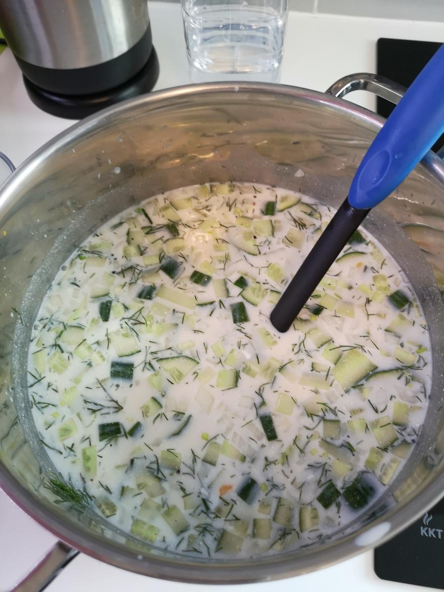 Kalte Okroshka - russische Suppe für den Sommer - Rezept - Bild Nr. 6227