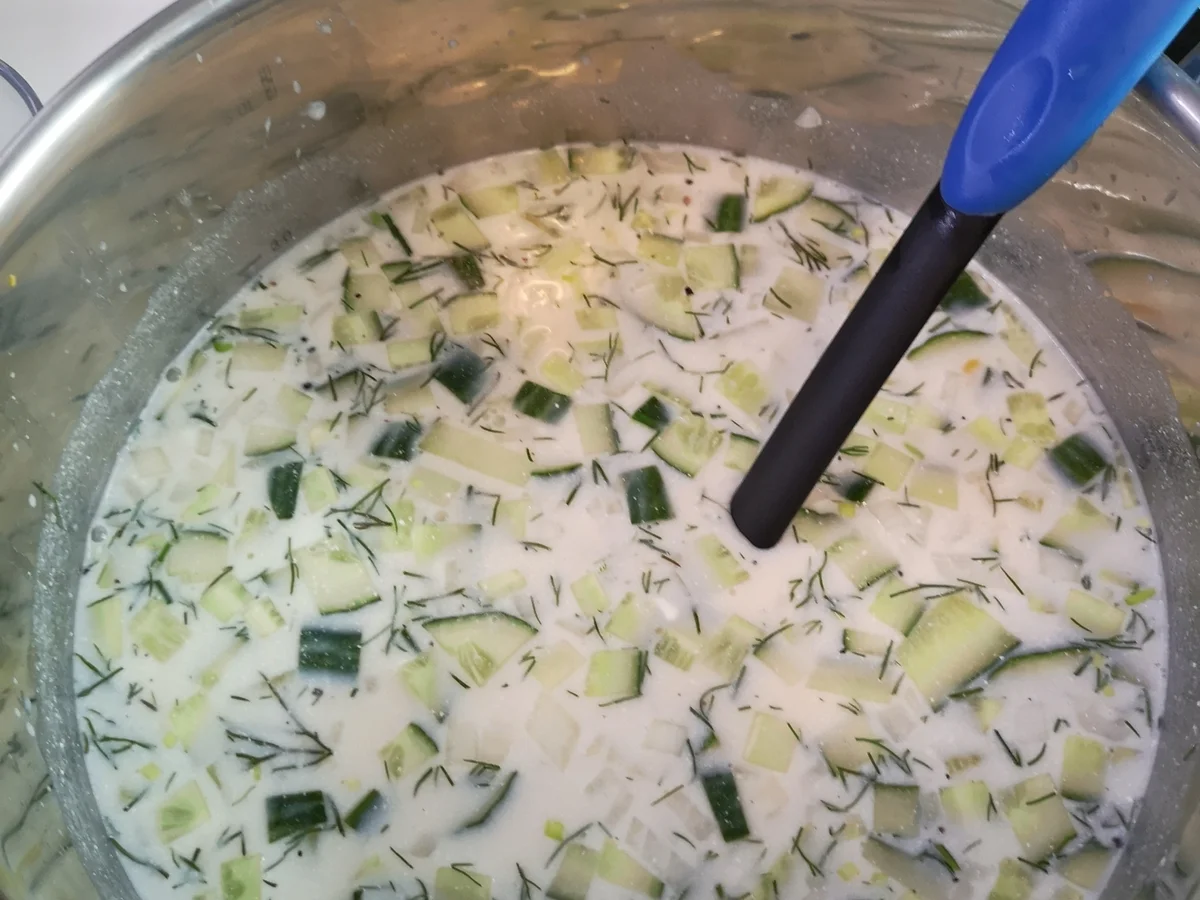 Kalte Okroshka - russische Suppe für den Sommer - Rezept - Bild Nr. 6227