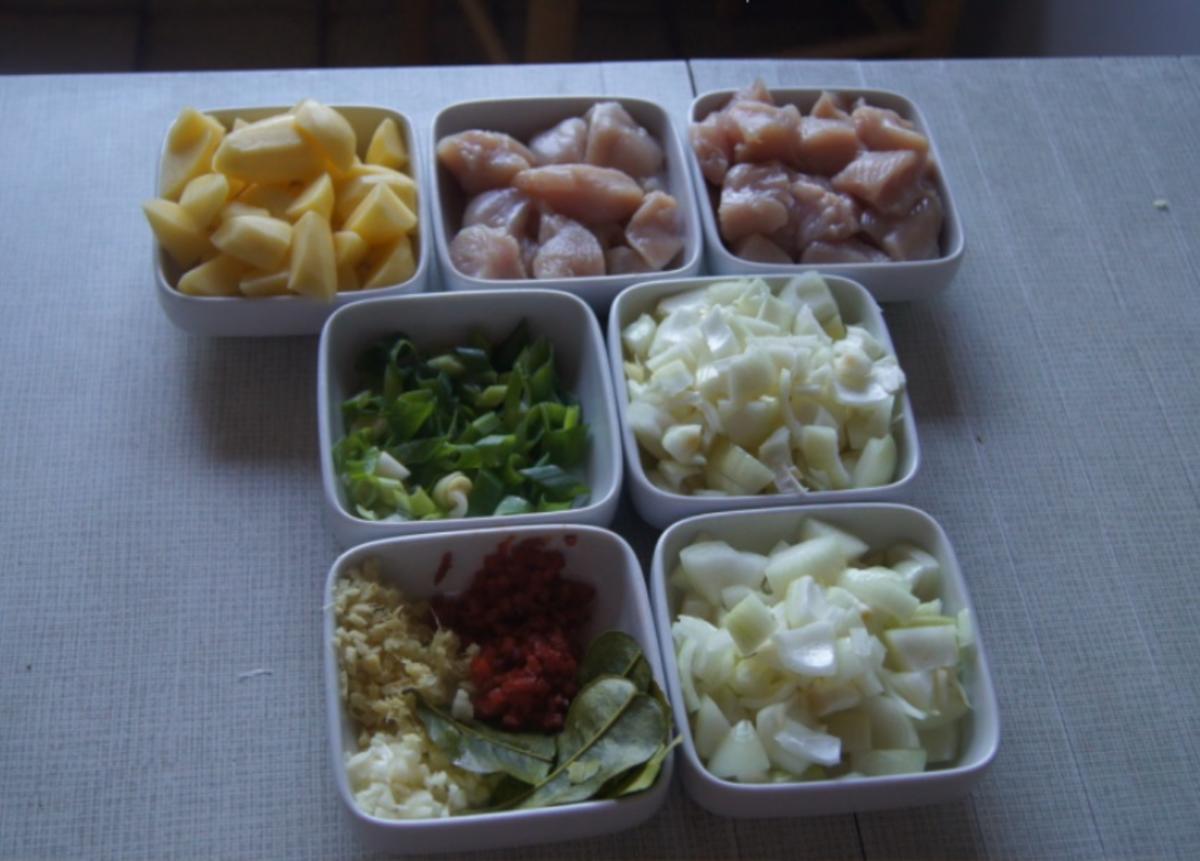 Hähnchenbrustfiletcurry mit Gemüse, Kartoffeln und Basmatireis - Rezept - Bild Nr. 6232