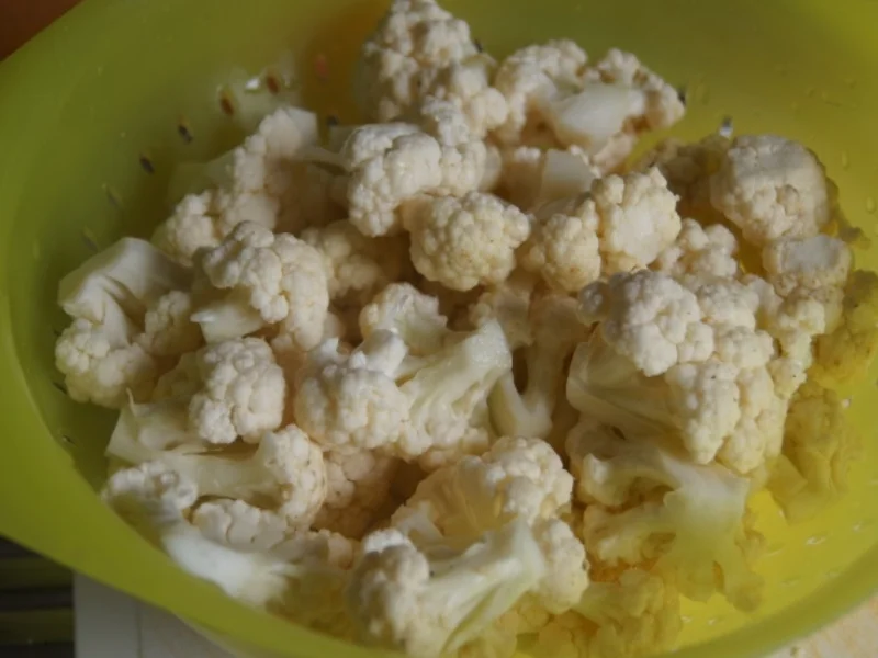 Frittierter Blumenkohl im pikanten Bierteig mit Kartoffelstampf und Tartaska Omacka - Rezept - Bild Nr. 6