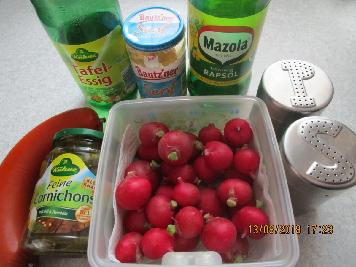 Rezept: Salat: Radieschen-Gurken-Wurst-Salat Bild Nr. 6231 Salat: Radieschen-Gurken-Wurst-Salat - Rezept - Bild Nr. 6231