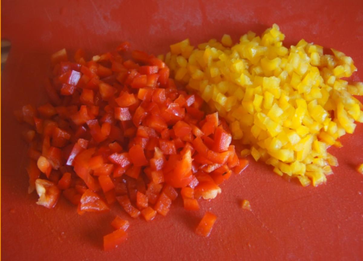 Herzhafte Buletten mit pikanter Sauce, Möhren-Mais-Gemüse und Kurkuma-Kartoffeln - Rezept - Bild Nr. 6233