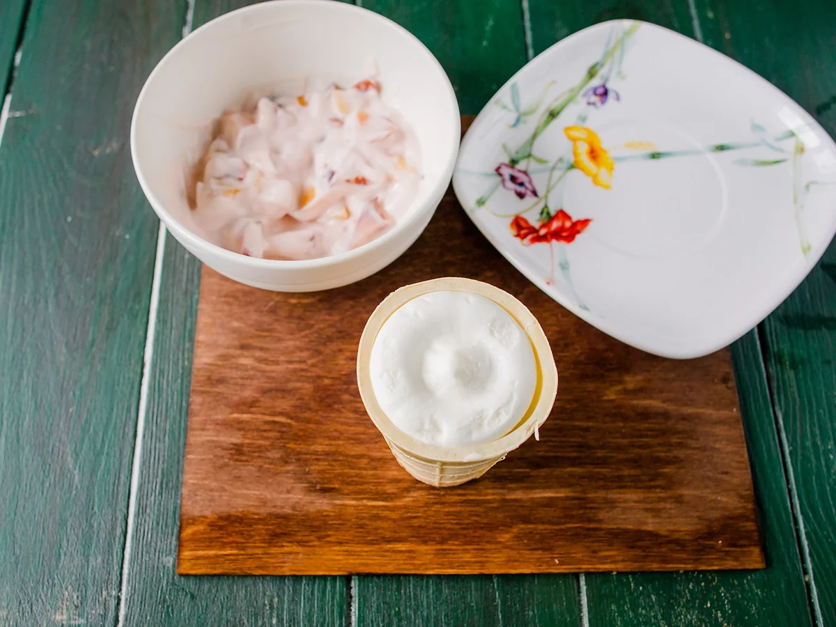 Plombir-Eis Dessert mit Überаschung - Rezept - Bild Nr. 6236