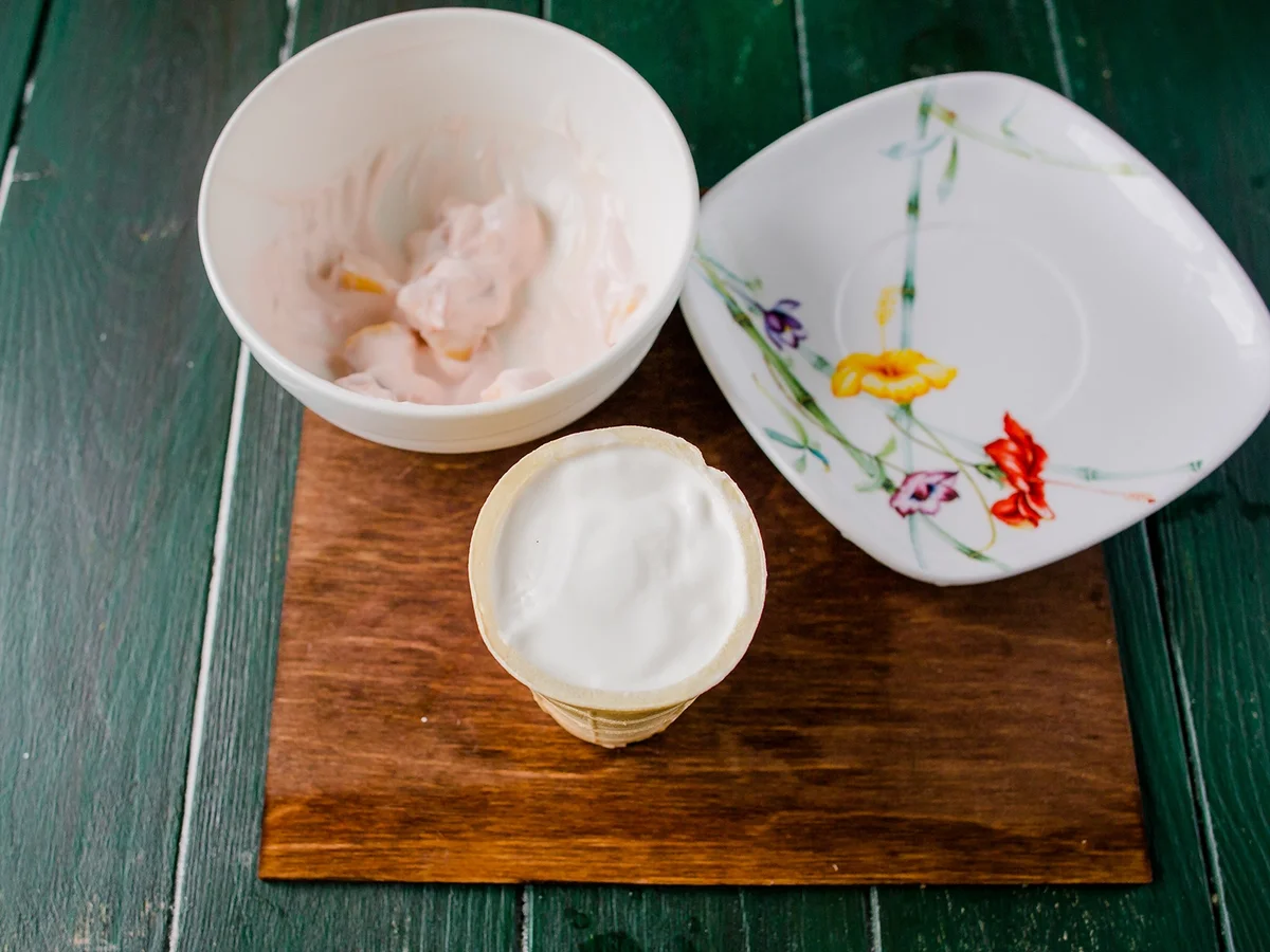 Plombir-Eis Dessert mit Überаschung - Rezept - Bild Nr. 6238