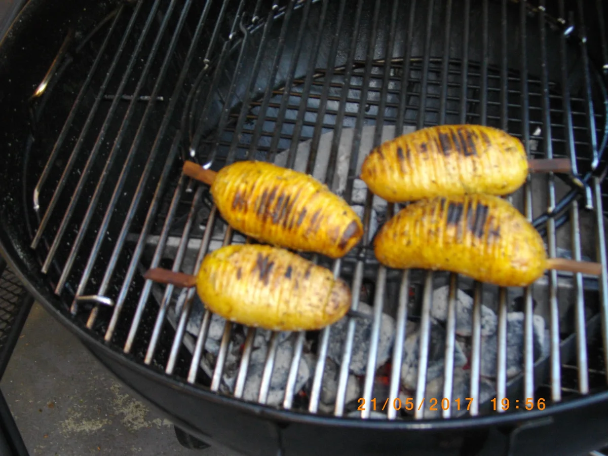 T-Bone Steak mit gebratenen Spargel und Fächerkartoffel - Rezept - Bild Nr. 6236
