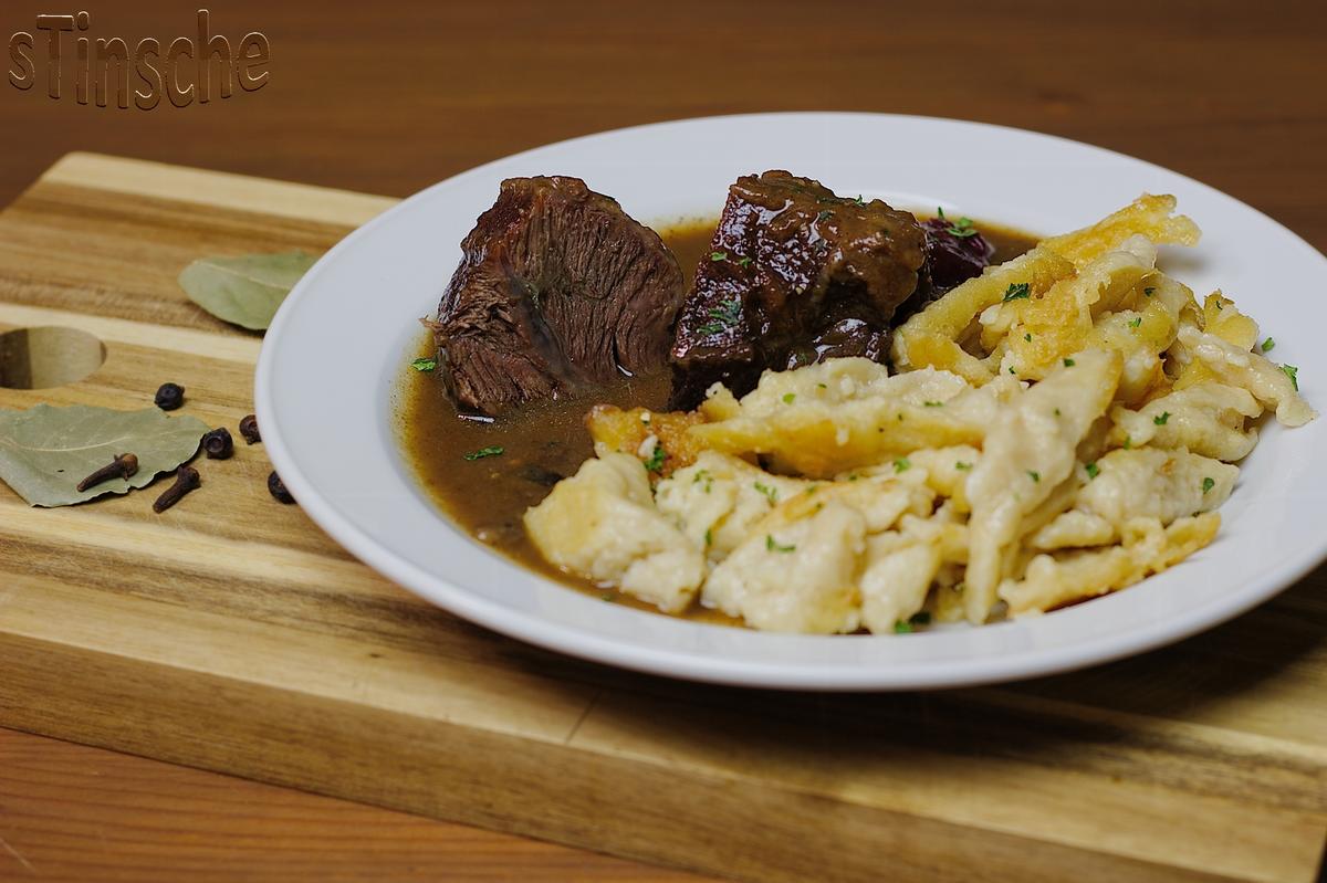 Ochsenbäckchen - Nach Sauerbraten-Art - - Rezept - Bild Nr. 6239