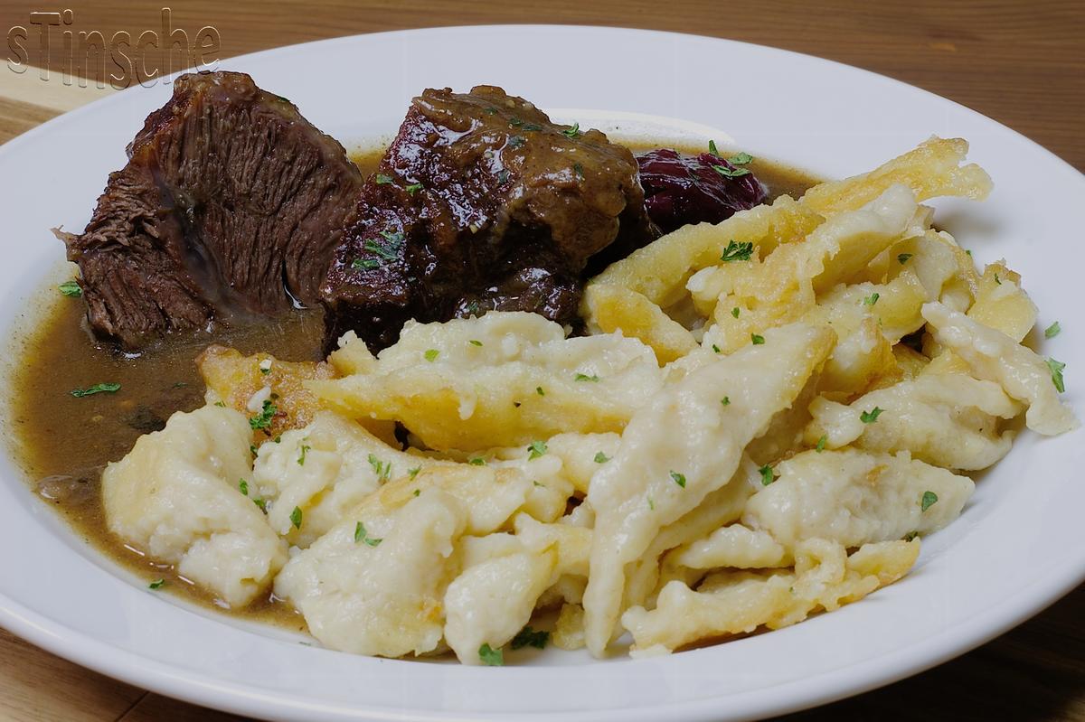 Ochsenbäckchen - Nach Sauerbraten-Art - - Rezept - Bild Nr. 6240