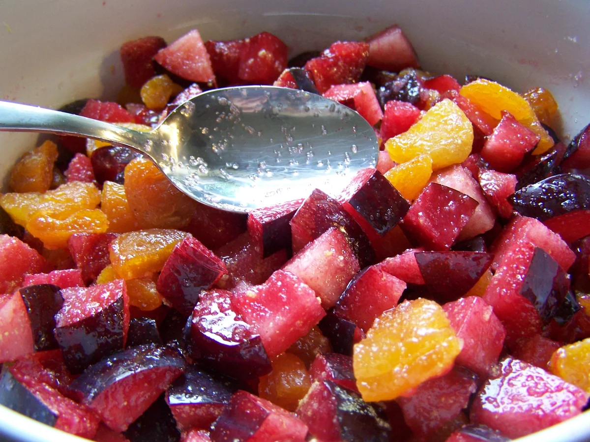 Rezept: Plumcot-Abrikosen- Streusselkuchen Bild Nr. 6363 Plumcot-Abrikosen- Streusselkuchen - Rezept - Bild Nr. 6363