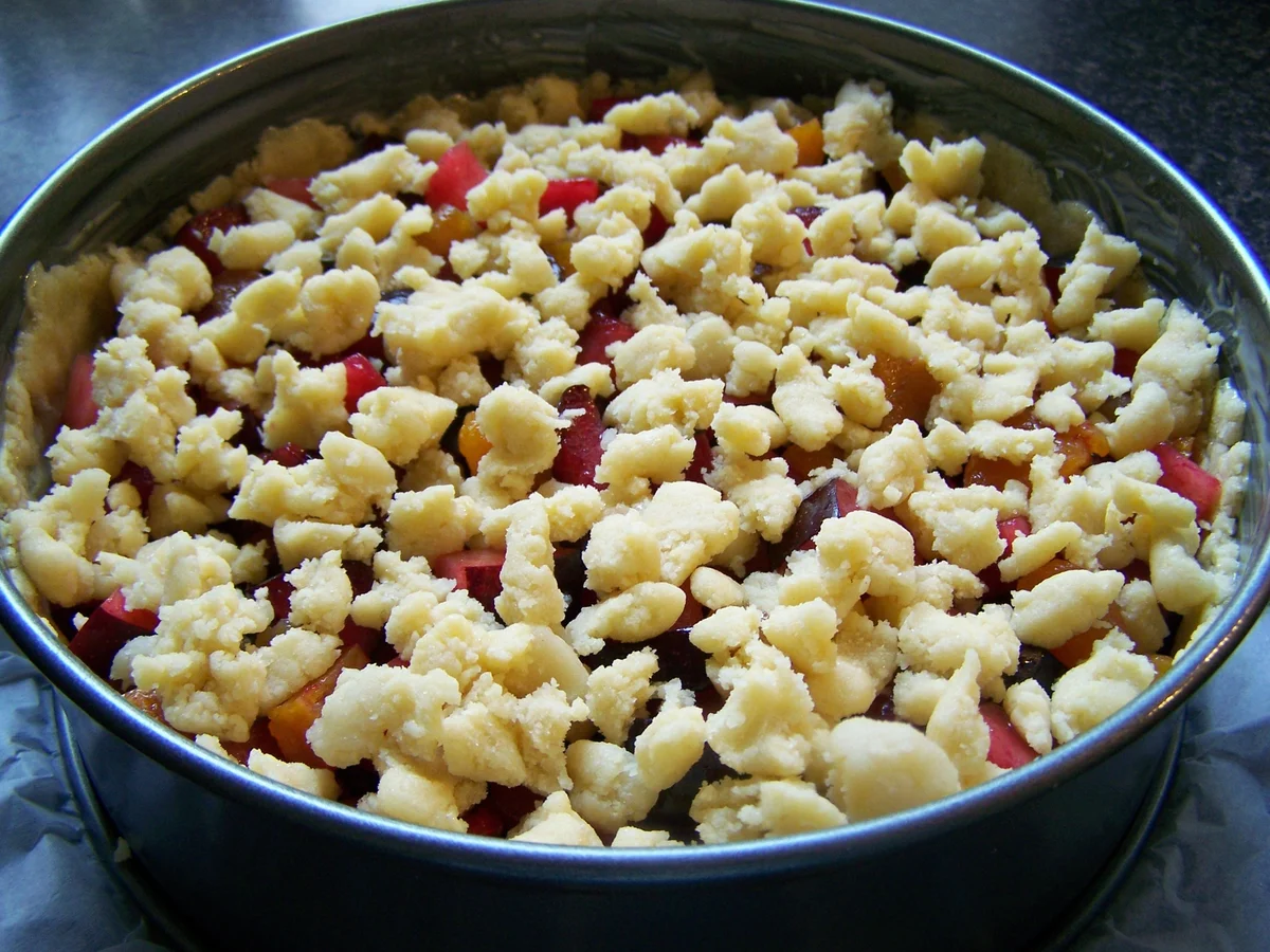 Rezept: Plumcot-Abrikosen- Streusselkuchen Bild Nr. 6367 Plumcot-Abrikosen- Streusselkuchen - Rezept - Bild Nr. 6367