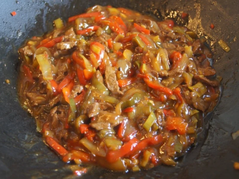 Rinderfilet mit Gemüse im Wok mit Basmati Reis - Rezept - Bild Nr. 6249