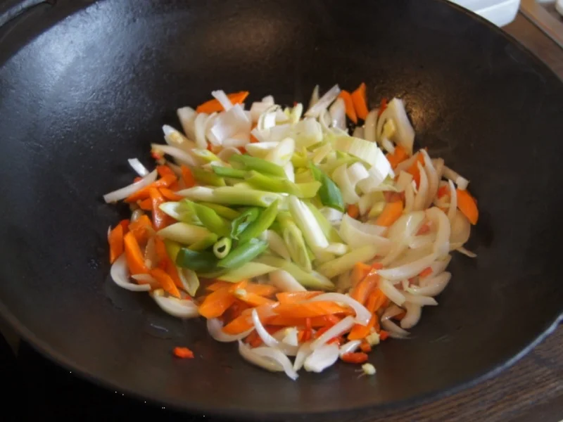 Wiener-Schnitzel vom Schwein mit Wokgemüse - Rezept - Bild Nr. 6251