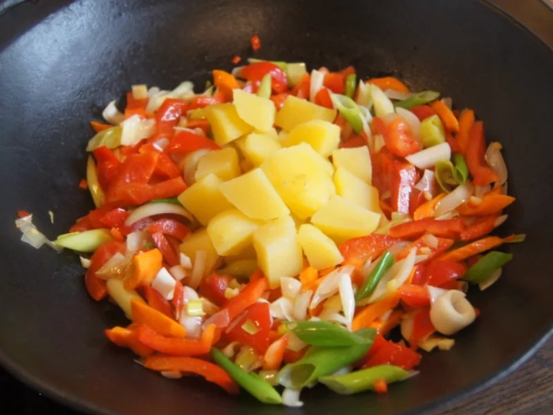 Wiener-Schnitzel vom Schwein mit Wokgemüse - Rezept - Bild Nr. 6255