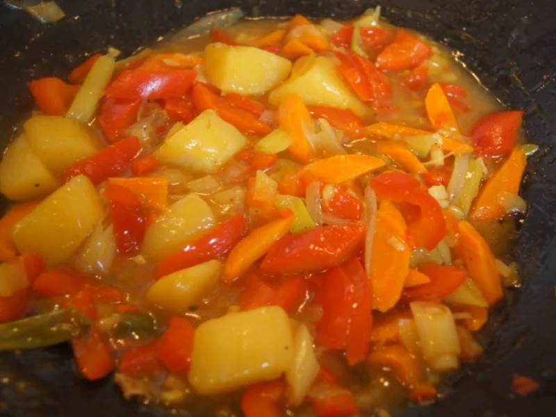 Wiener-Schnitzel vom Schwein mit Wokgemüse - Rezept - Bild Nr. 6259