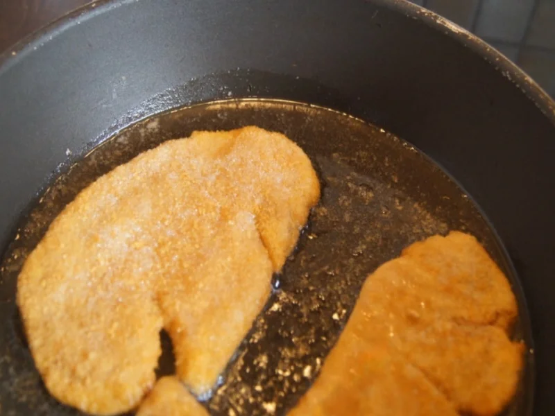 Wiener-Schnitzel vom Schwein mit Wokgemüse - Rezept - Bild Nr. 6260