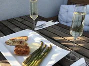 HÜHNERBRUST MIT GEMÜSELAIBCHEN UND GEFLÜGELRAHMSAUCE - Rezept - Bild Nr. 2