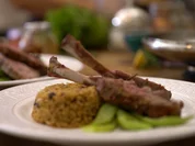 Lammkarree, orientalischer Bulgur, grüne Bohnen, Tahinsoße - Rezept - Bild Nr. 2