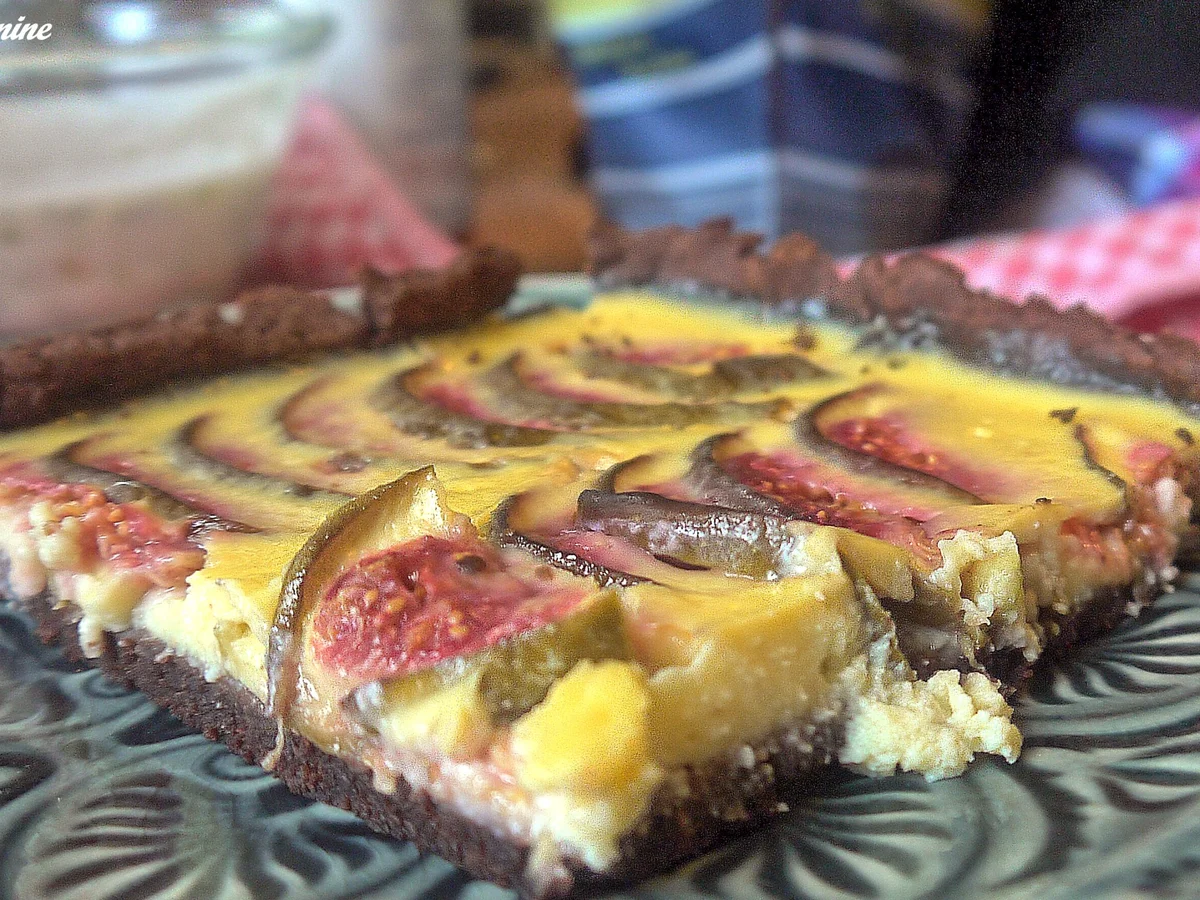 Feigentarte mit Basilikum-Limetten-Joghurt - Rezept - Bild Nr. 6241