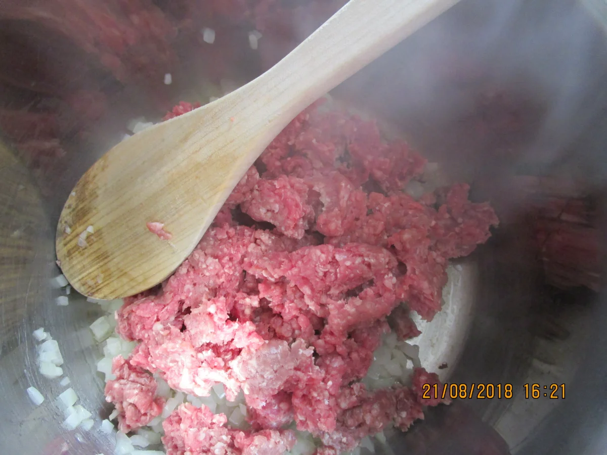 hackfleischpfanne mit gurkengemüse - Rezept - Bild Nr. 6248