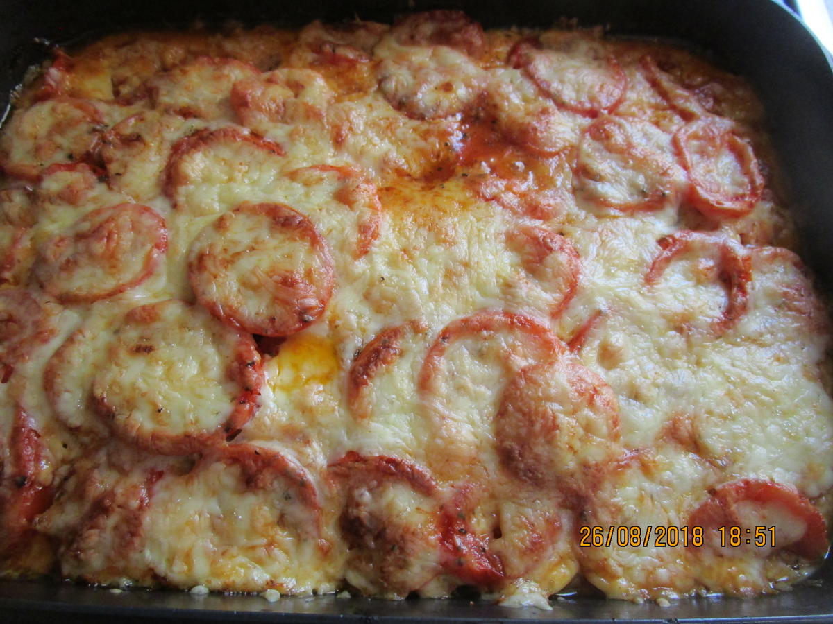 hackauflauf aus: zucchini, paprika, tomaten und kartoffeln - Rezept - Bild Nr. 6262