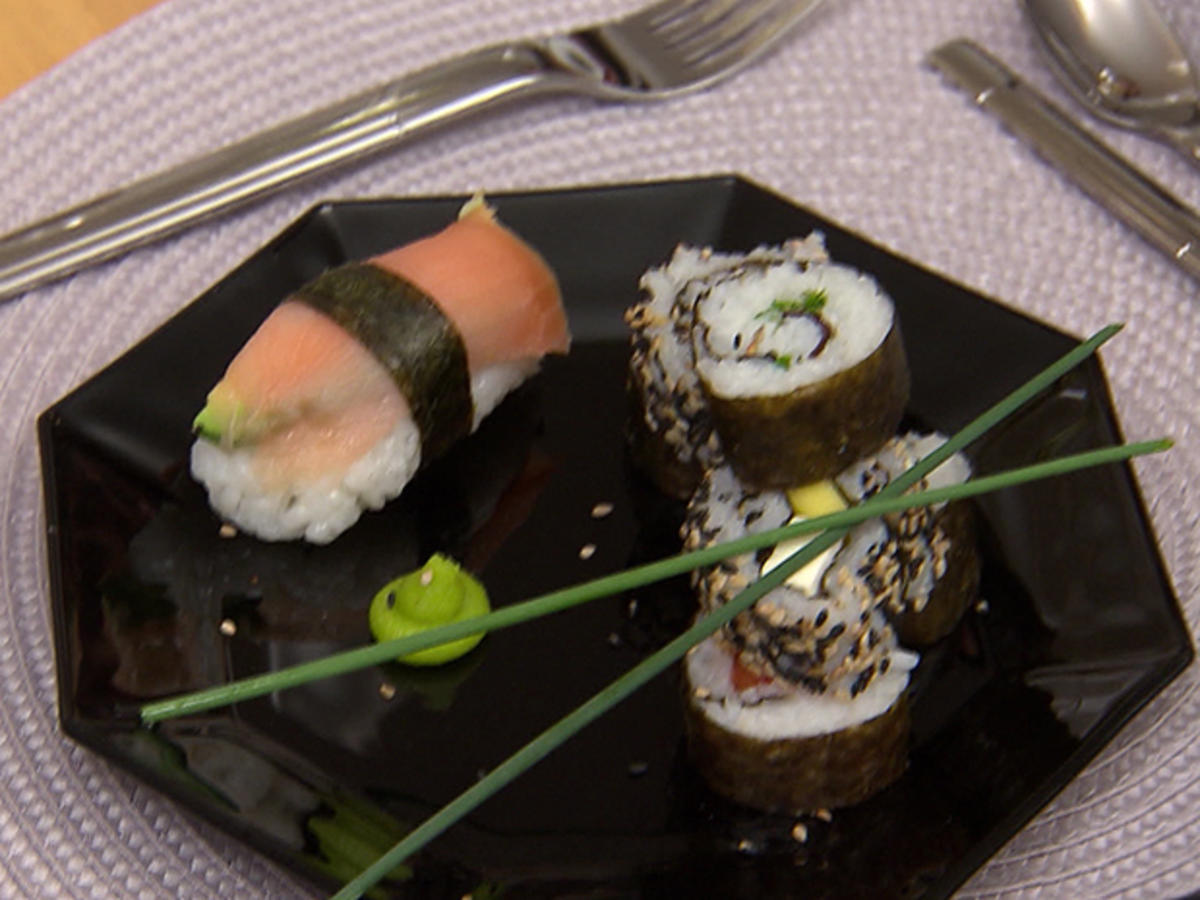 Bilder für Sushivariationen mit Für die Grundhülle: und Sushi-Reis Rezept