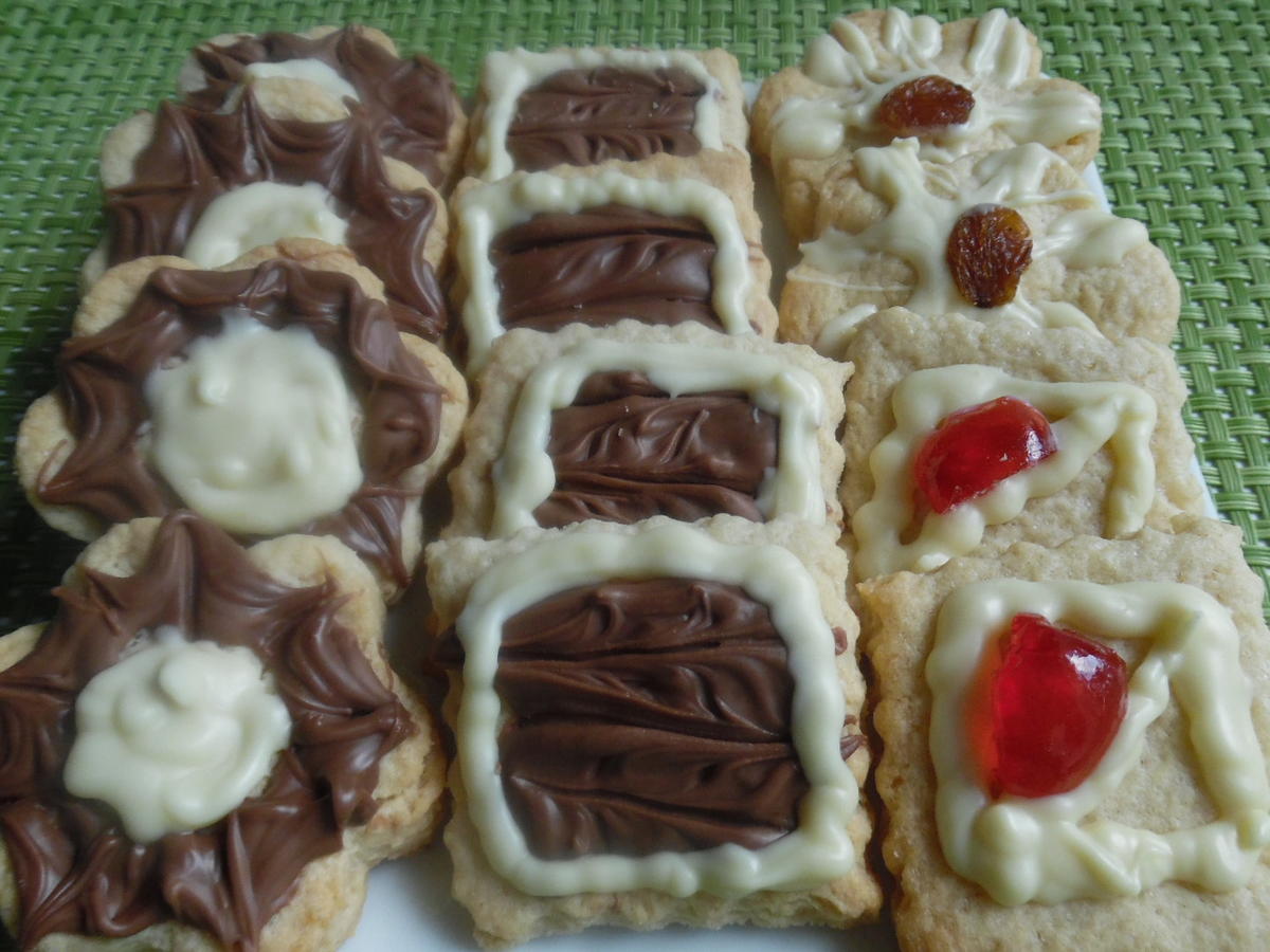 Butterkekse mit Schokolade - Rezept mit Bild - kochbar.de