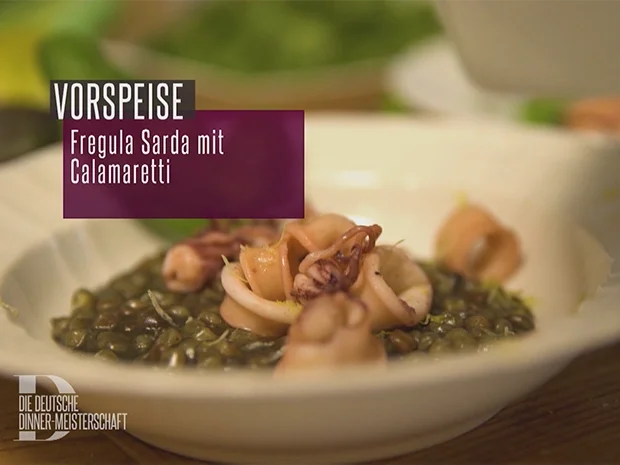 Fregula Sarda Nero mit Calamaretti - Rezept - Bild Nr. 2