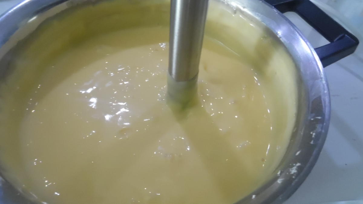 Apfel-Pudding-Törtchen auf Eierlikör-Creme - Rezept - Bild Nr. 6246