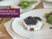 Rindertatar auf Kartoffelrösti mit Kaviar vom Stöhr - Rezept - Bild Nr. 2