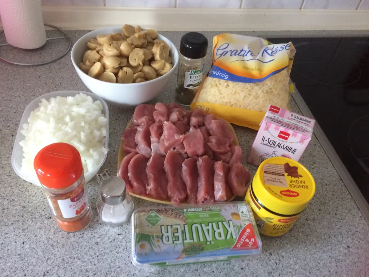 Schweinefilet mit Champingnon in Käse-Soße - Rezept - Bild Nr. 6246