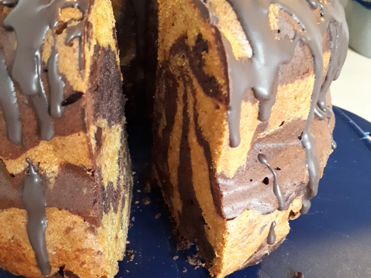 Marmorkuchen XXL - vegan - Rezept - Bild Nr. 5