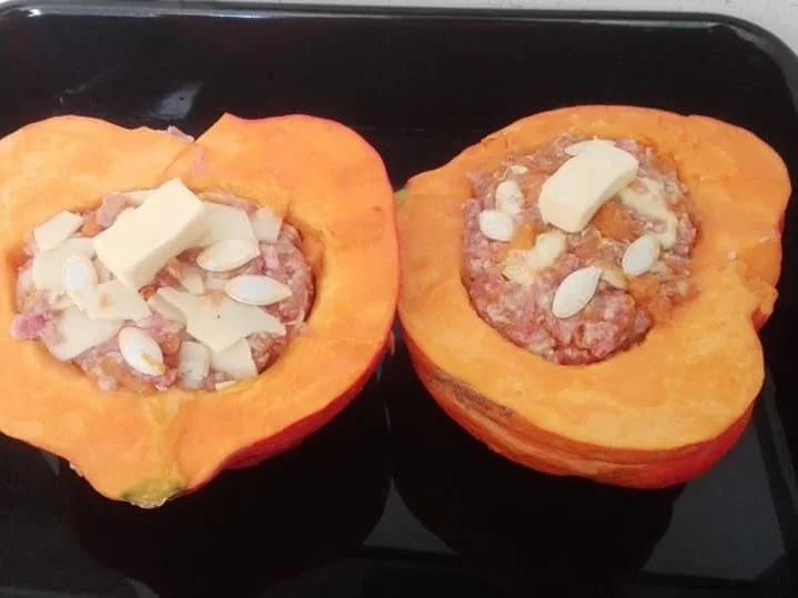 Kürbis mit Füllung - Rezept - Bild Nr. 6253