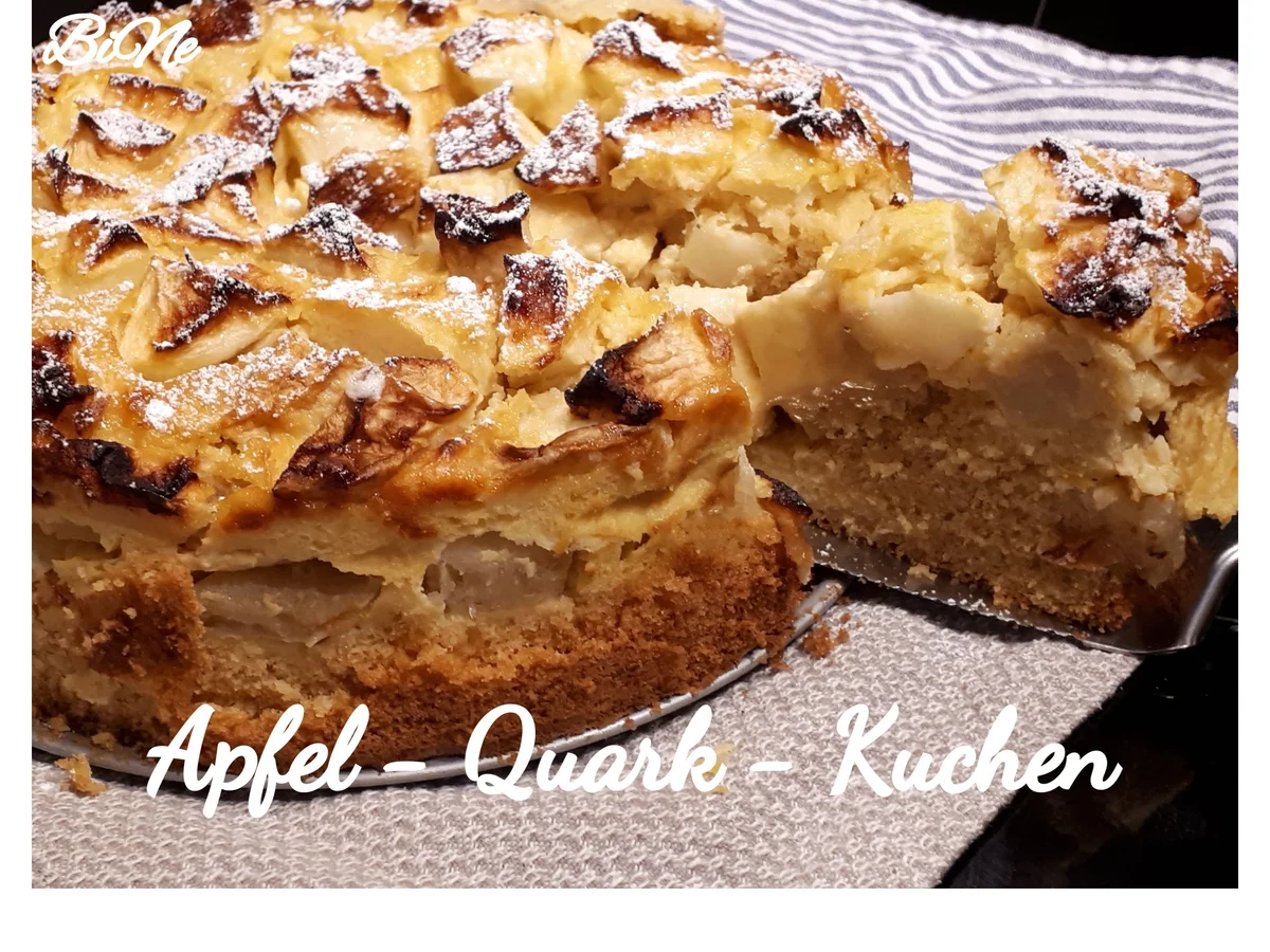 Rezept: BiNe ` S APFEL - QUARK - KUCHEN Bild Nr. 6258 BiNe ` S APFEL - QUARK - KUCHEN - Rezept - Bild Nr. 6258