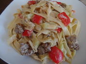 Rezept: Spitzkohl-Hackfleisch-Pasta Bild Nr. 6264 Spitzkohl-Hackfleisch-Pasta - Rezept - Bild Nr. 6264